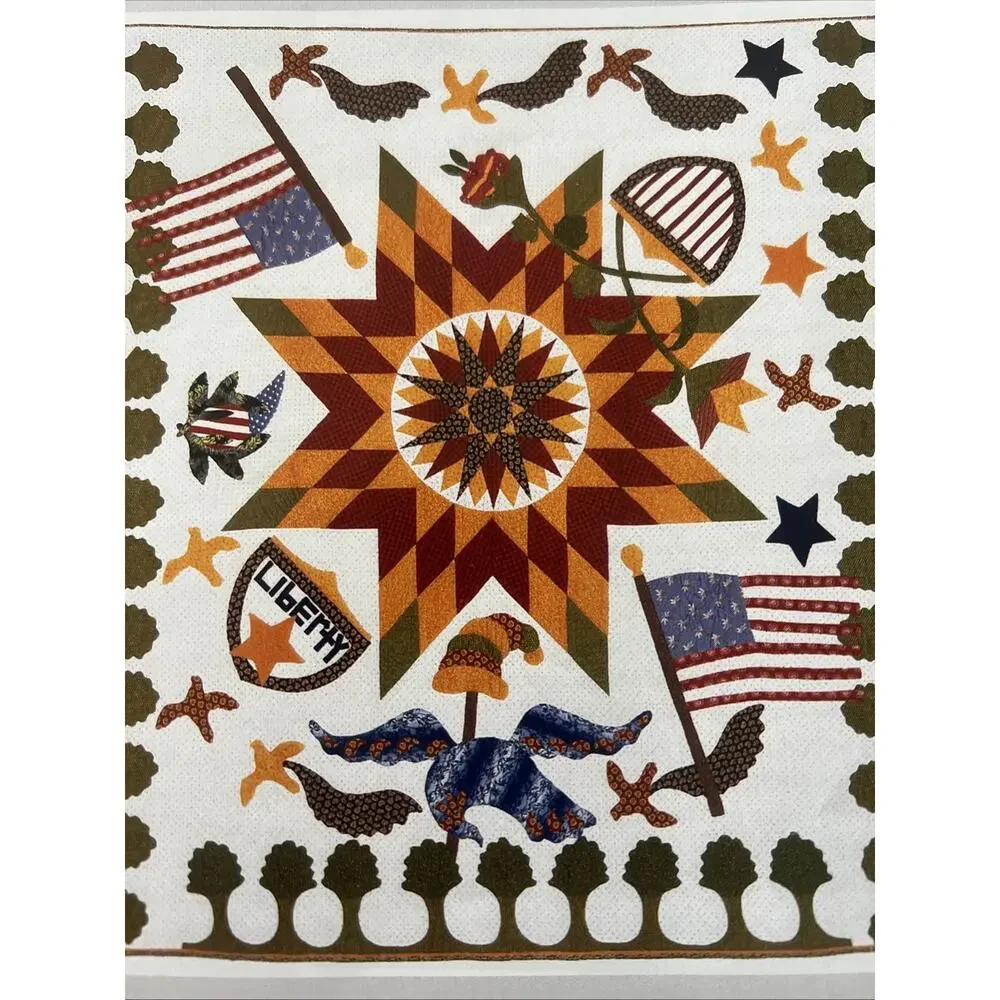 1782 Union Star Civil War Quilt Terry Clothier Thompson Peace Creek 80x84 HTF
